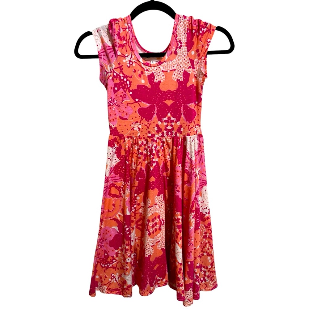 Lularoe Dot Dot smile 8/10 cap sleeve twirly dress